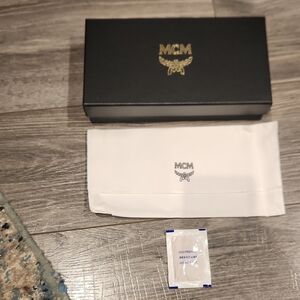 EUC MCM Black Box & MCM White Dust Bag
